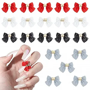 Украшения для ногтей Бант NICENEEDED 3D, 20 шт., Разноцветные - Фото 1