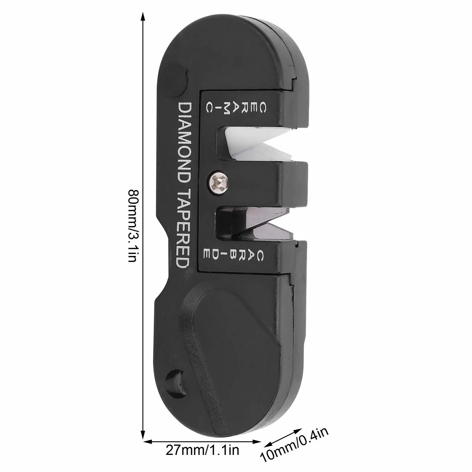 Точило для ножів кишенькове 4-в-1 портативне багатофункціональне для кемпінгу, фото №6