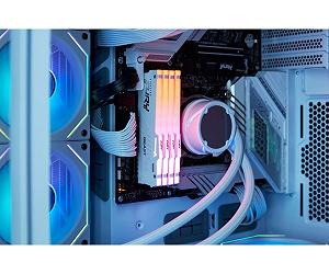 Kingston Пам'ять ПК DDR5 32GB 5600 FURY Beast Білий RGB XMP synthetic.ua - Фото 1