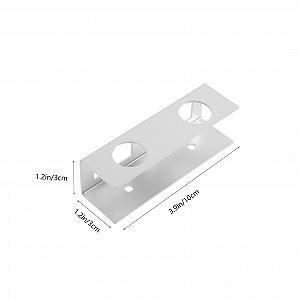 Металлический держатель для ноутбука под стол Platzsparende Многофункциональный для организации рабочего стола Безопасное хранение Элегантный серебристый дизайн synthetic.ua - Фото 1