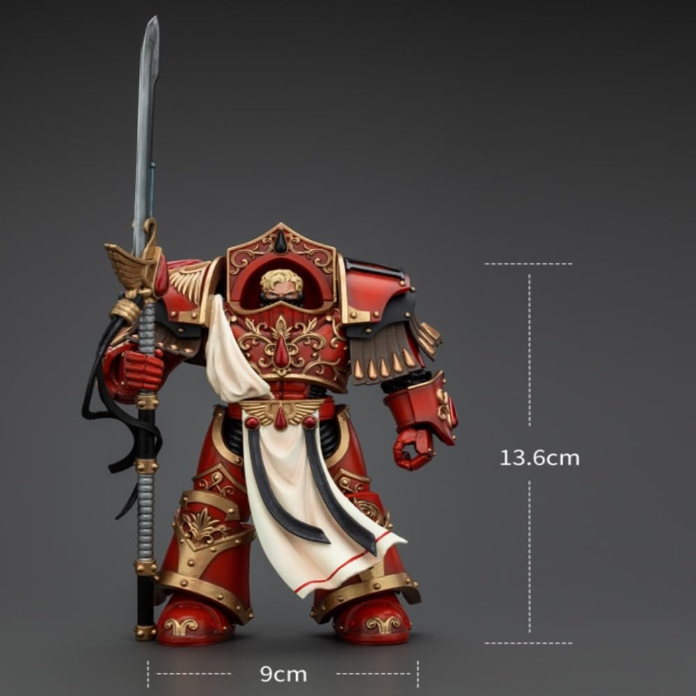 Фигурка JOYTOY Warhammer Horus Heresy Blood Angels Crimson Paladins Squad Crimson, масштаб 1/18, 14,2 см, фото №2