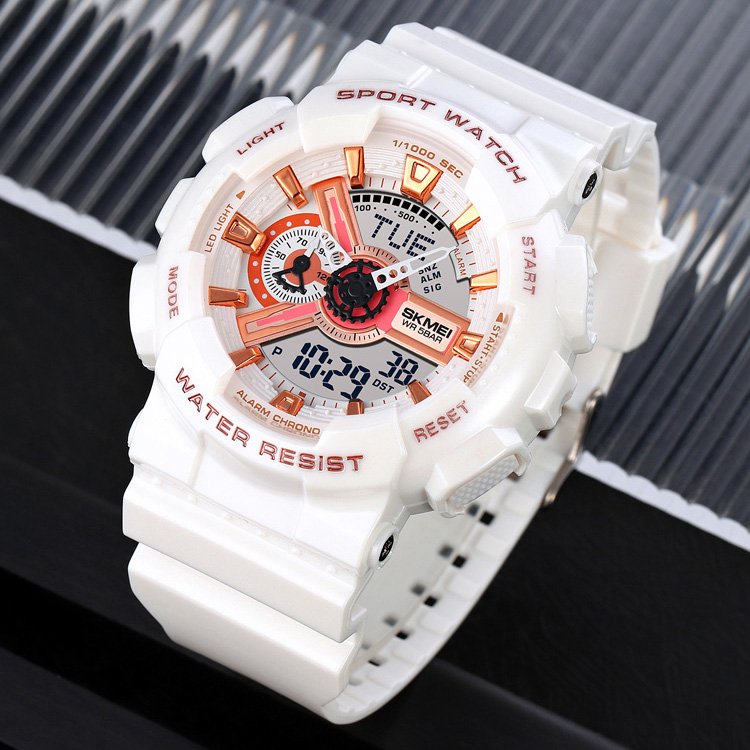 Годинник Skmei 1834WT White-Gold, фото №4