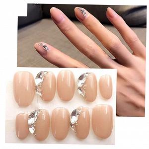 Набір для декору нігтів minkissy 6 шт з плоскими діамантами для нейл-арту та творчих проектів synthetic.ua - Фото 1