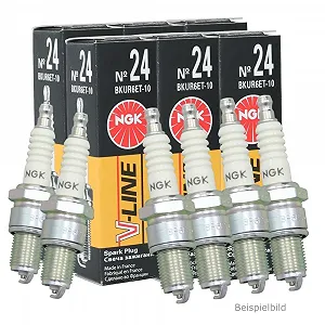 Свічка запалювання NGK 2876 V-Line для ALFA ROMEO AUDI CITROËN FIAT LANCIA PEUGEOT SEAT - Фото 1