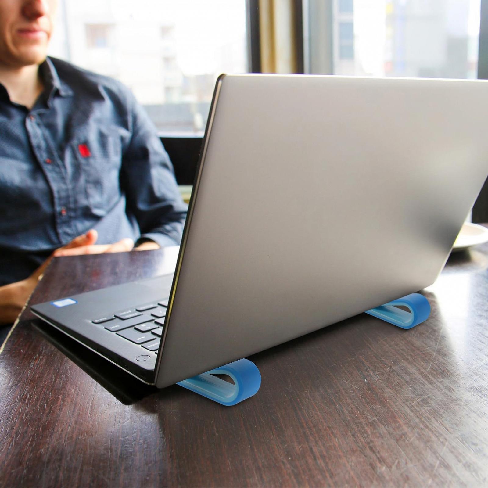 Підставка для ноутбука LALAFINA Пластикова Тримач для ноутбука з органайзером для кабелів Ергономічна, фото №7