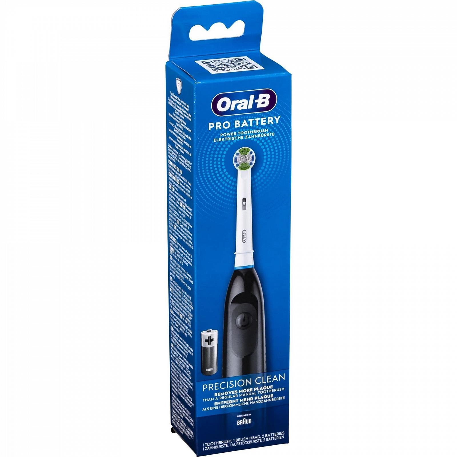 Зубна щітка на батарейках Braun Oral-B 409809 Чорна, фото №1