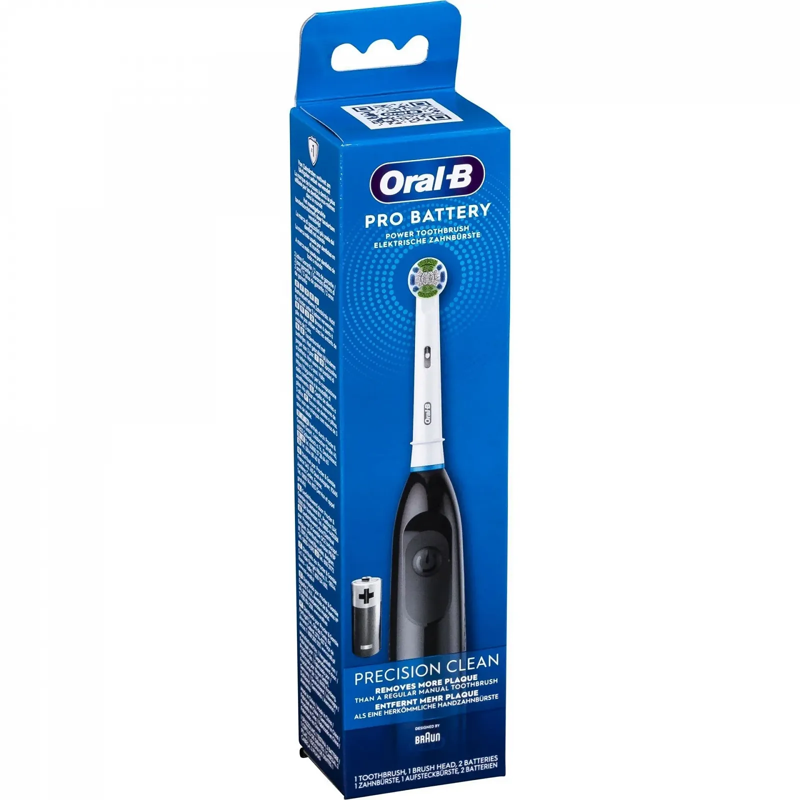 Зубная щетка на батарейках Braun Oral-B 409809 Черная, фото №1