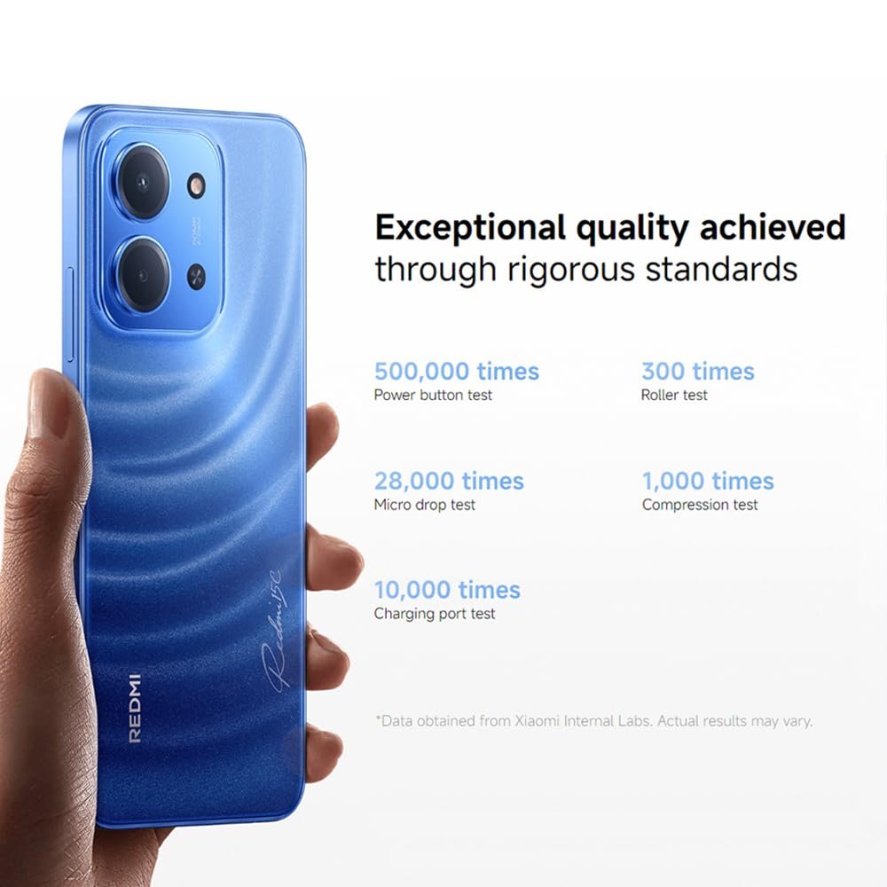 Смартфон XIAOMI Redmi 15C 4G NFC 8ГБ+256ГБ 6.9" 6000мАч AI Dual Camera 50Мп Turbo Charge 33Вт HyperOS 2 Без зарядного устройства Черный, фото №8