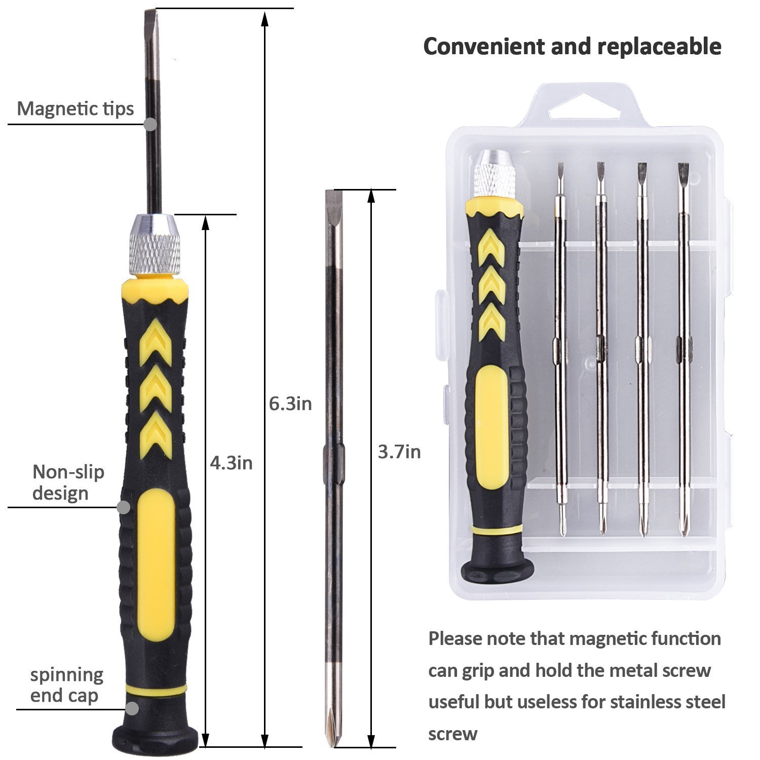 Набір викруток Siquk 8-в-1 магнітна, фото №4 Набір викруток Siquk 8-в-1 магнітна, фото №4