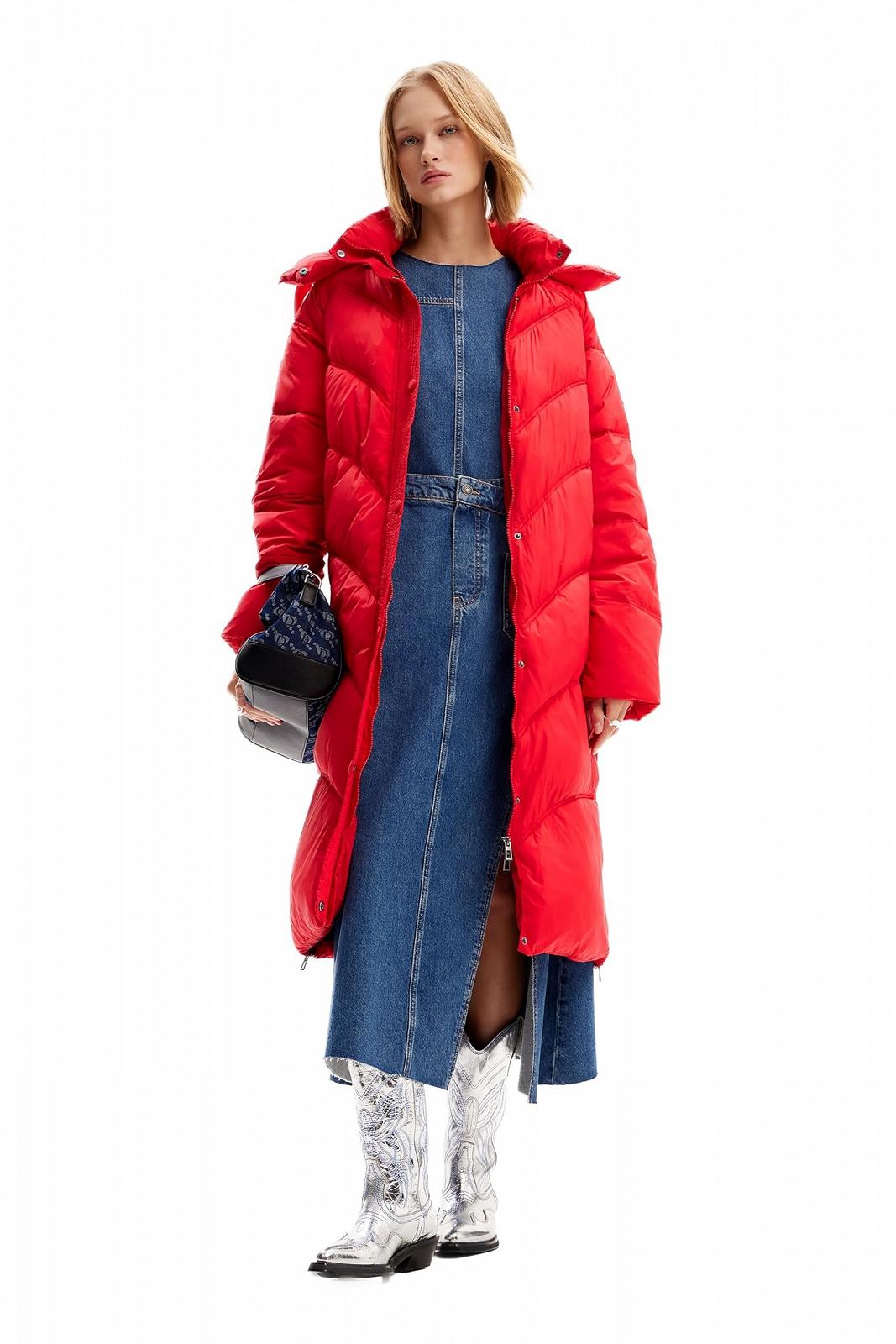 Пальто Desigual Жіноче Утеплене Довге, фото №1 Пальто Desigual Жіноче Утеплене Довге, фото №1