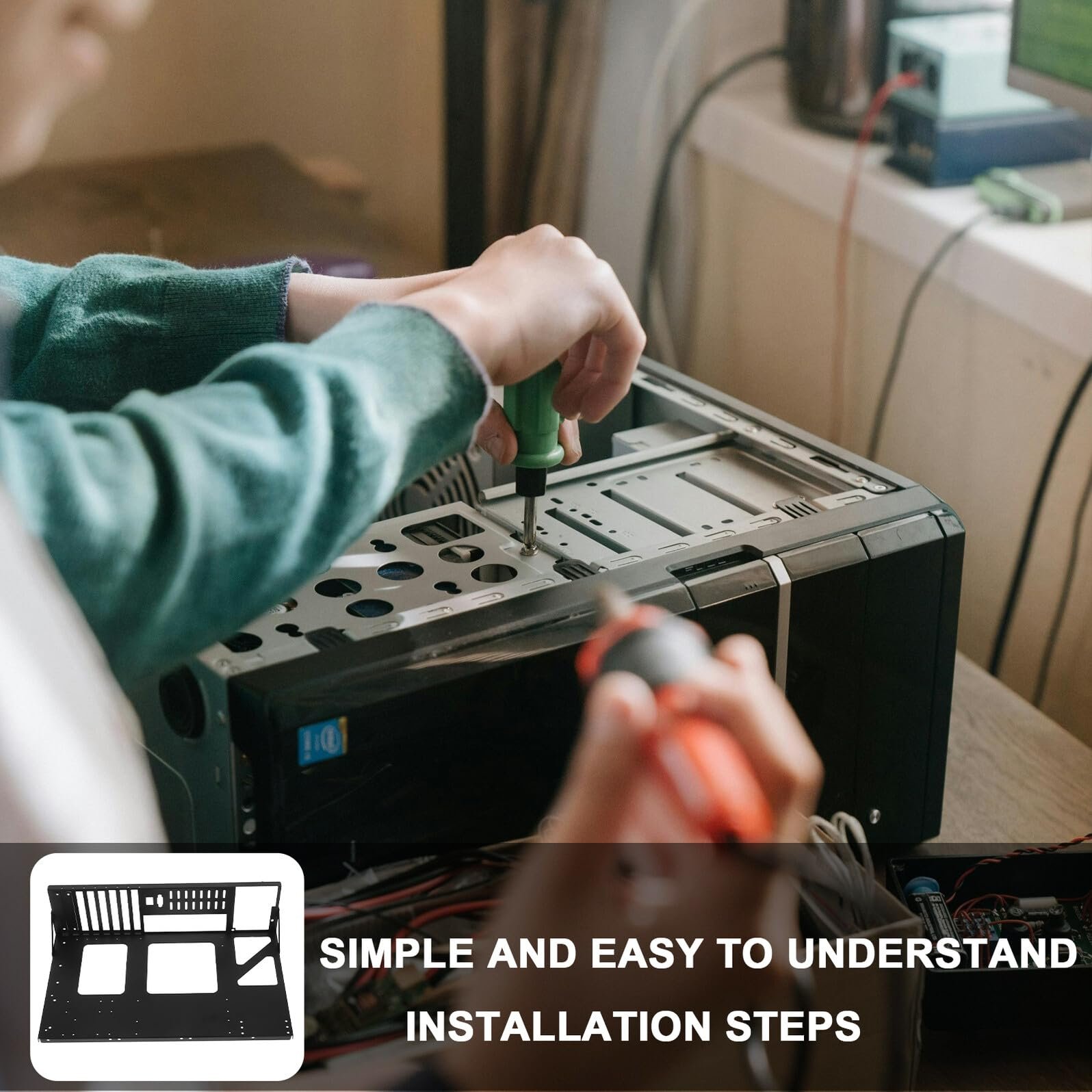 Тримач Материнської Плати ATX Kisangel Сталь, фото №8