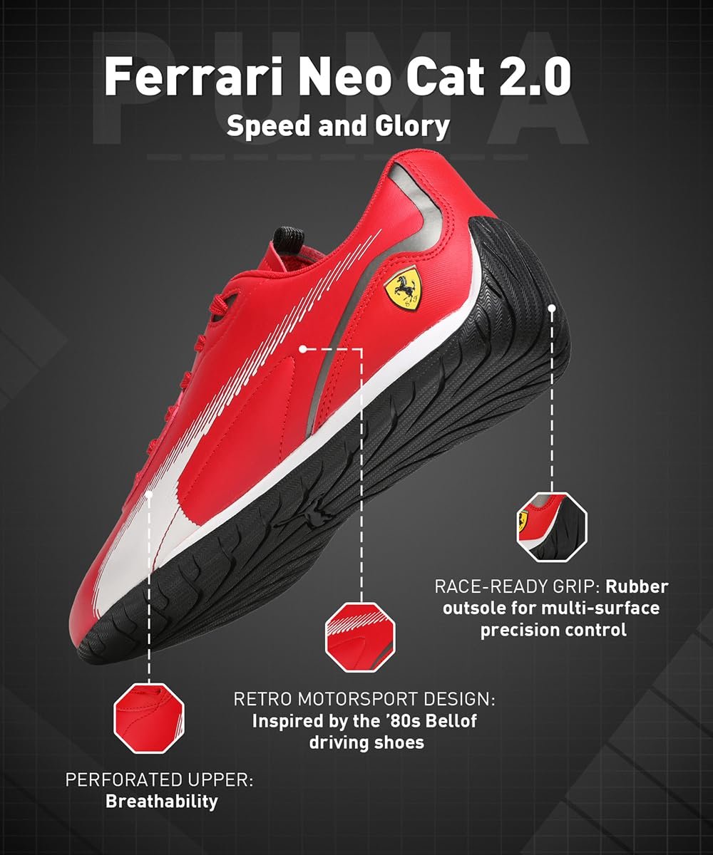 Кроссовки PUMA Ferrari Neo Cat 2.0 Unisex, фото №6 Кроссовки PUMA Ferrari Neo Cat 2.0 Unisex, фото №6