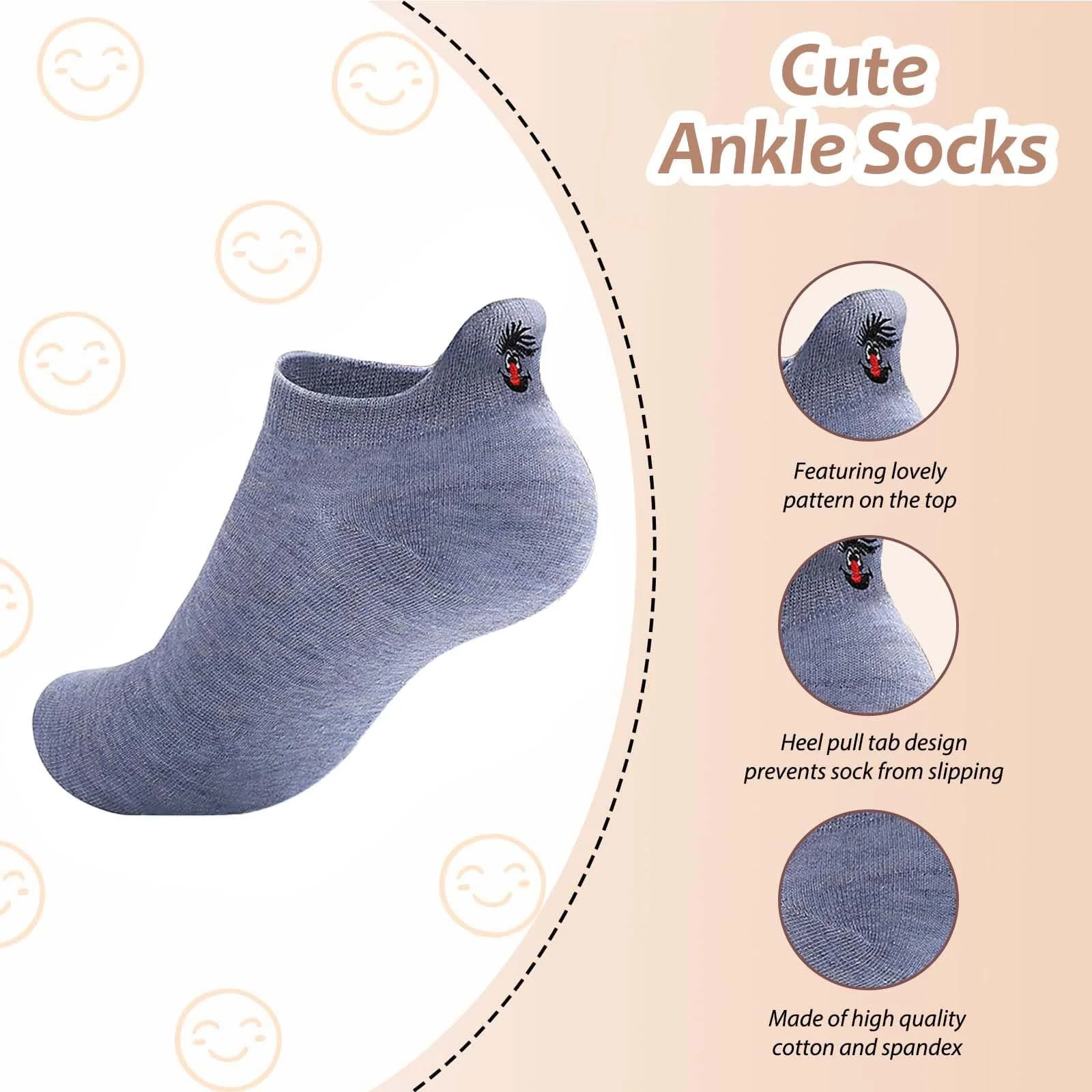 Жіночі шкарпетки Good Mood Socks 39-42 Різнокольорові, 7 пар, фото №2