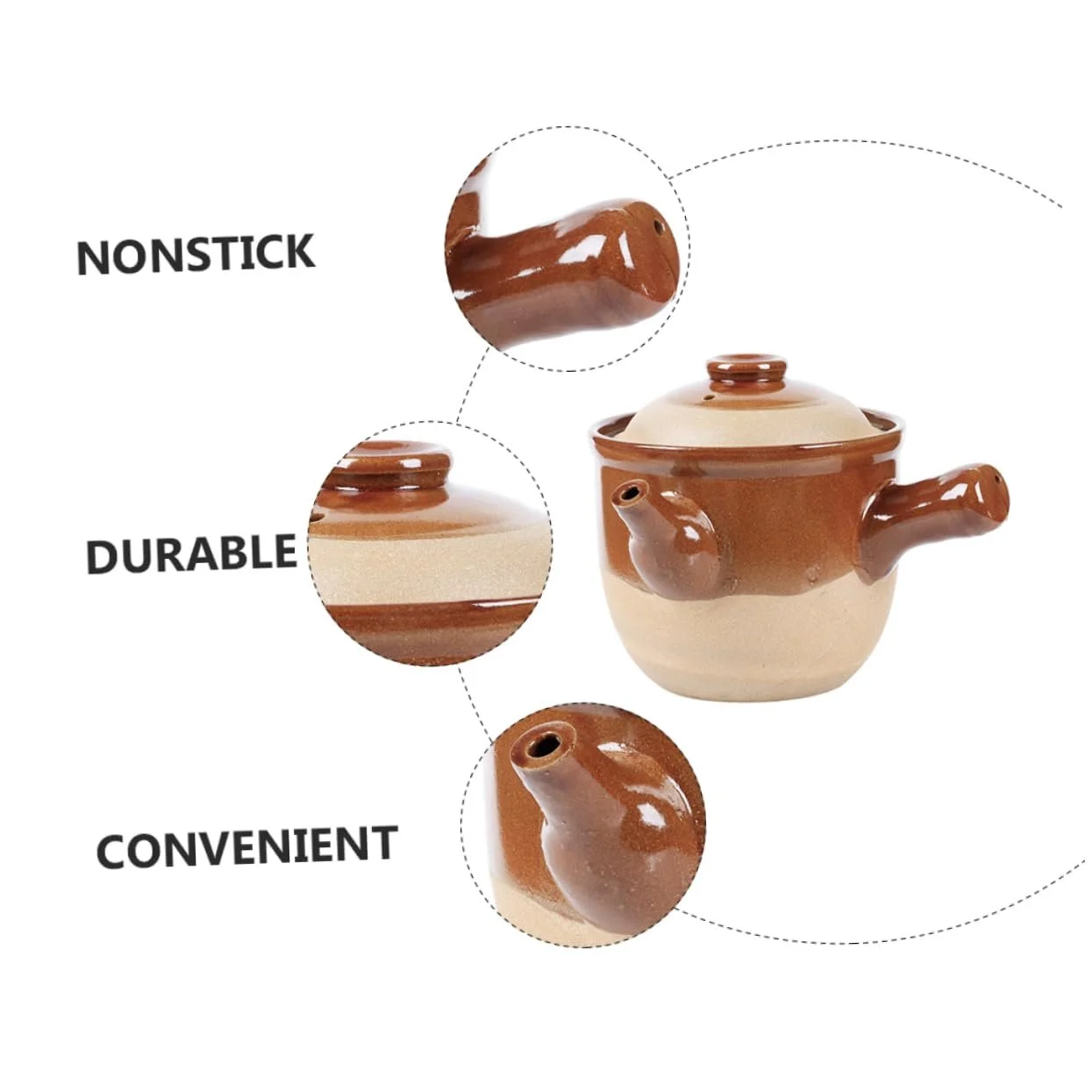 Чайник керамический для китайской медицины термостойкий с крышкой, фото №7