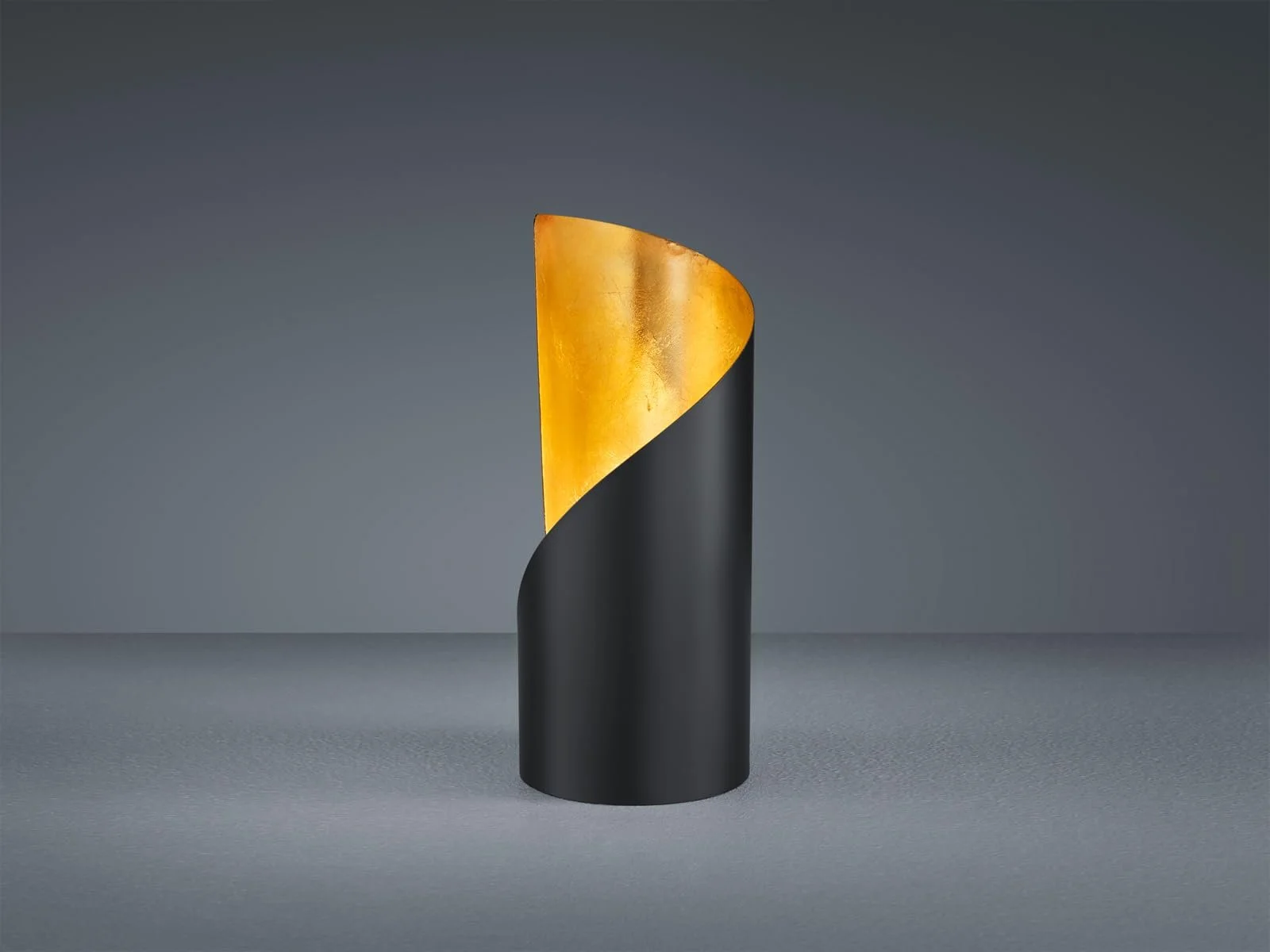 Настільна лампа Reality Leuchten Frank Металева E14 10 x 10 x 24 см Матовий чорний/Золото, фото №4