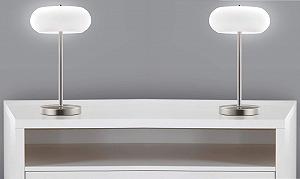 Настольная лампа Trango Miami 2017-92 LED матовый никель сатинированное стекло 5 Вт 3000 K теплый белый - Фото 1