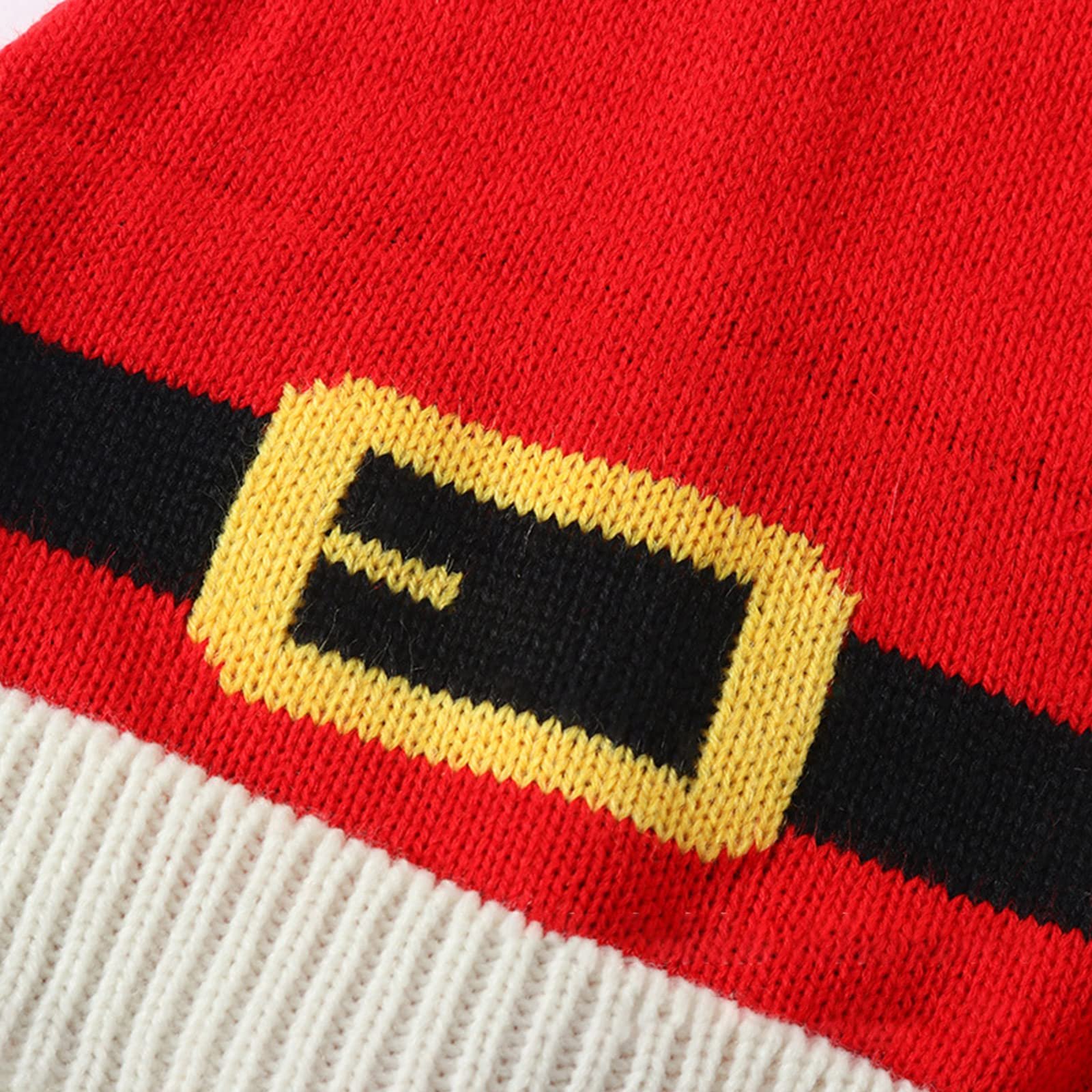 Новогодняя Шапка Санты Трикотажная с Меховым Бубоном, фото №7 Новогодняя Шапка Санты Трикотажная с Меховым Бубоном, фото №7