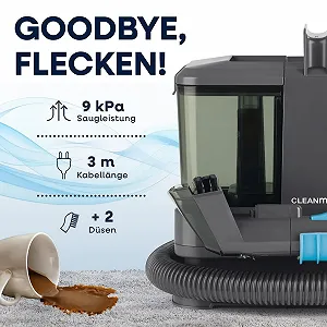 Очисник для оббивки та килимів CLEANmaxx Compact 3-в-1 Подвійна система баків synthetic.ua - Фото 1