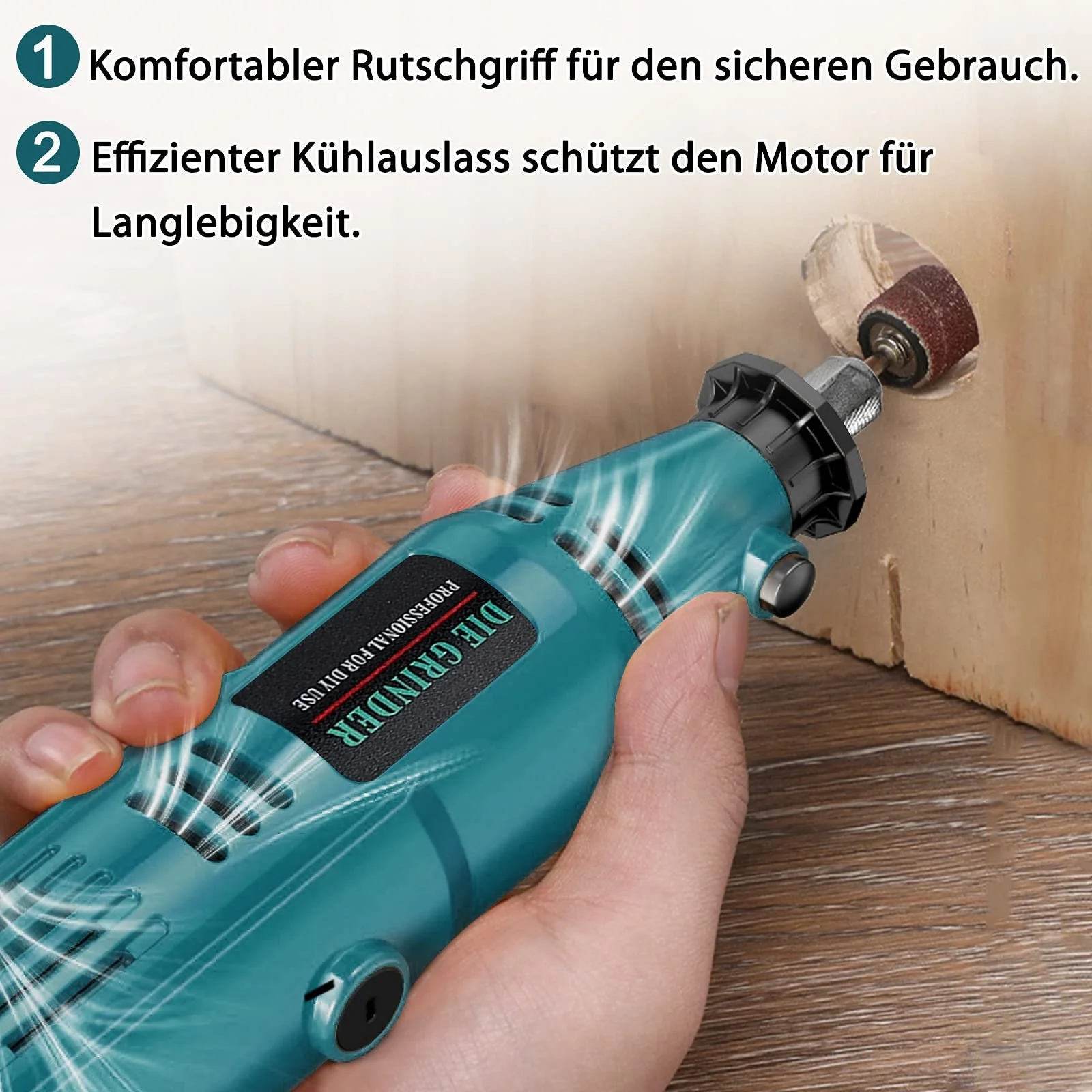 Набор Aufun Mini Grinder с аксессуарами, 226 шт., Мини-шлифовальная машина с кейсом для ручной работы и DIY Энтузиастов, фото №4