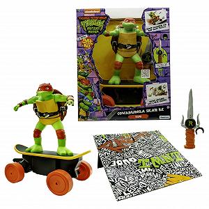 Фигурка Черепашки-ниндзя Рафаэль Mutant Mayhem TMNT Cowabunga Скейт RC - Фото 1