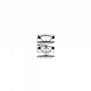 Комплект гальмівних колодок, дискове гальмо TRISCAN 8110 12007 для ALFA ROMEO FIAT LANCIA - Фото 1