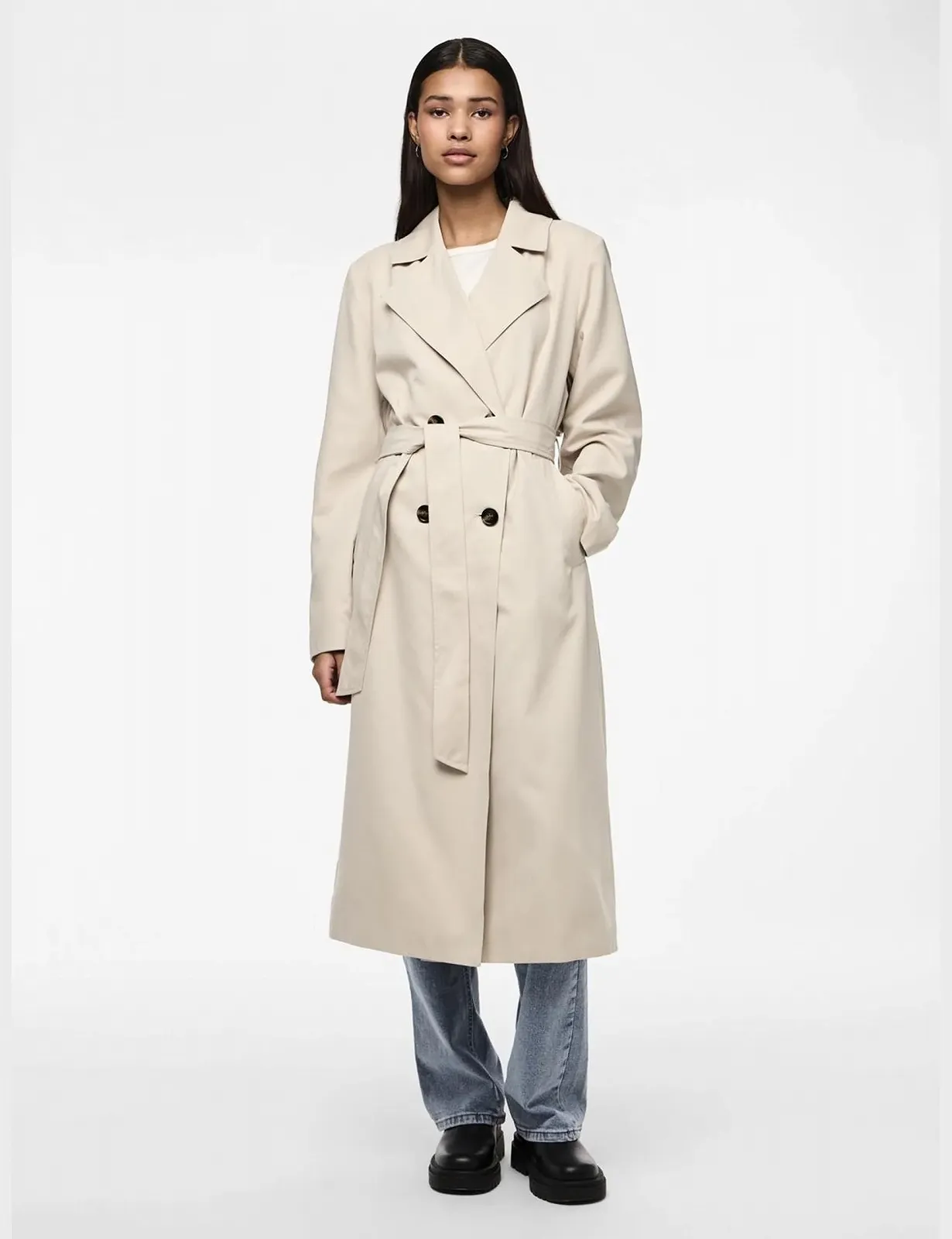 Тренч PIECES Pcscarlett LS Noos Жіночий, фото №3