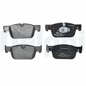 Комплект тормозных колодок, дисковый тормоз DELPHI LP3300 для VOLVO, VOLVO ASIA, передний мост synthetic.ua - Фото 1