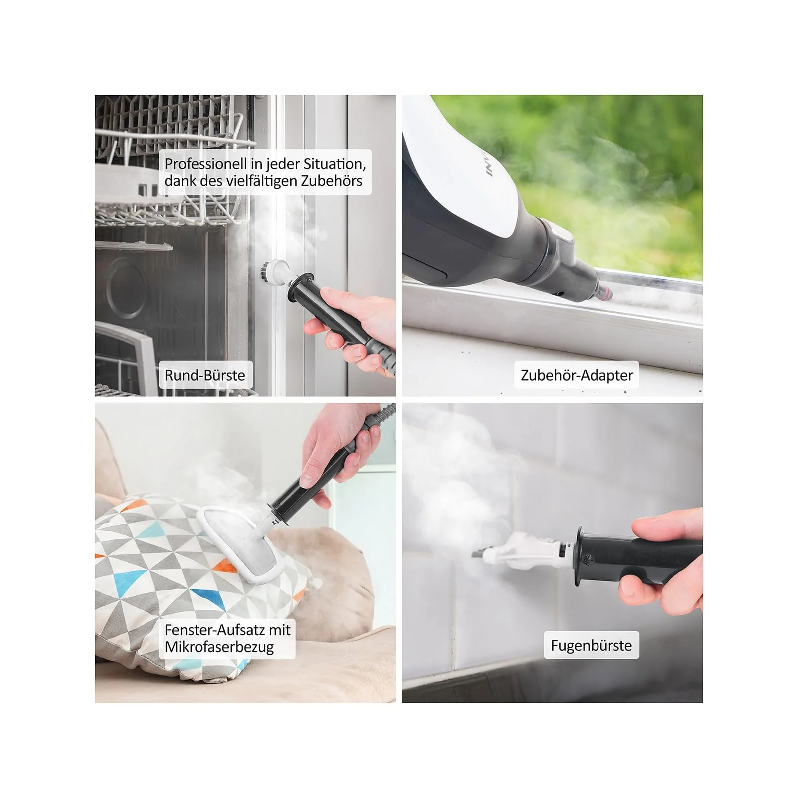 Пароочисник ручний та для підлоги Invictus 2.0 Набір 16 предметів, фото №3 Пароочисник ручний та для підлоги Invictus 2.0 Набір 16 предметів, фото №3