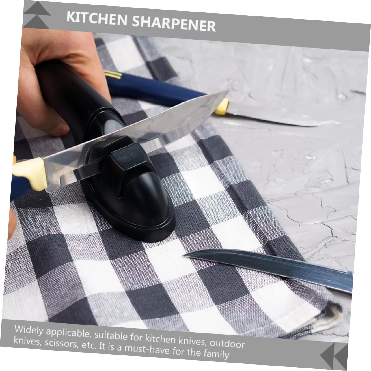 Точилка для ножів двостороння з ергономічною ручкою Професійна, фото №6 Точилка для ножів двостороння з ергономічною ручкою Професійна, фото №6