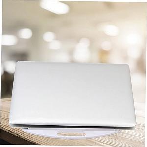 Подставка для ноутбука Белая Эргономичная с возможностью вращения для лучшей осанки и эффективного отвода тепла для стола и дивана synthetic.ua - Фото 1