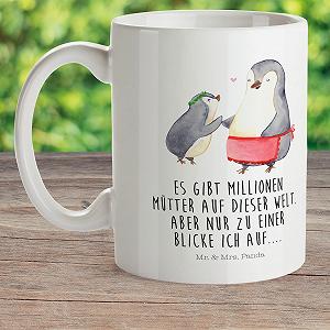 Детская Кружка Mr. & Mrs. Panda Пингвин с Ребенком Пластиковая synthetic.ua - Фото 1