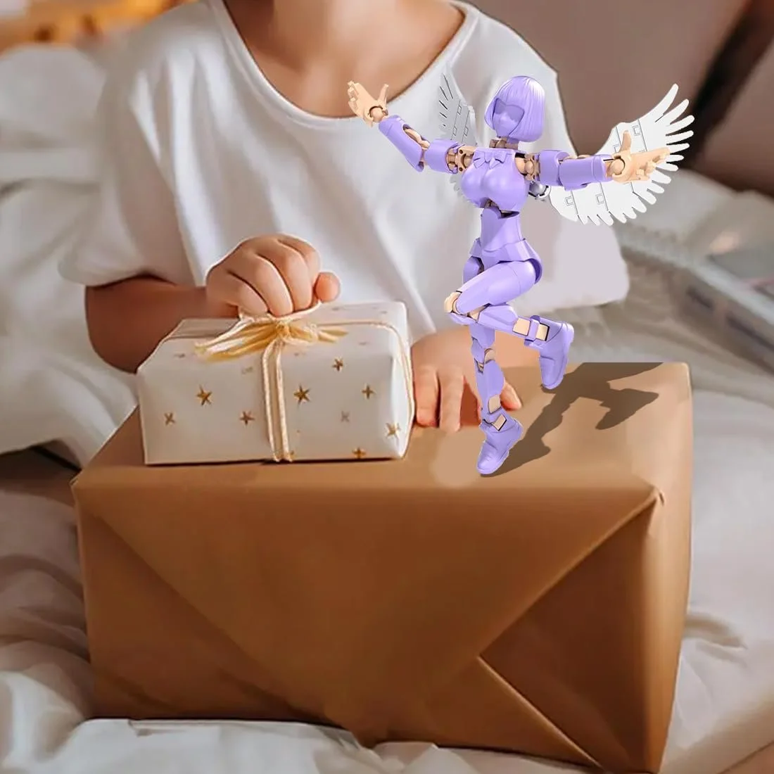 Екшн-фігурка JAWUZ Hiros 13 Magic Girl шарнірна з 3D-друкованими крилами, фото №6