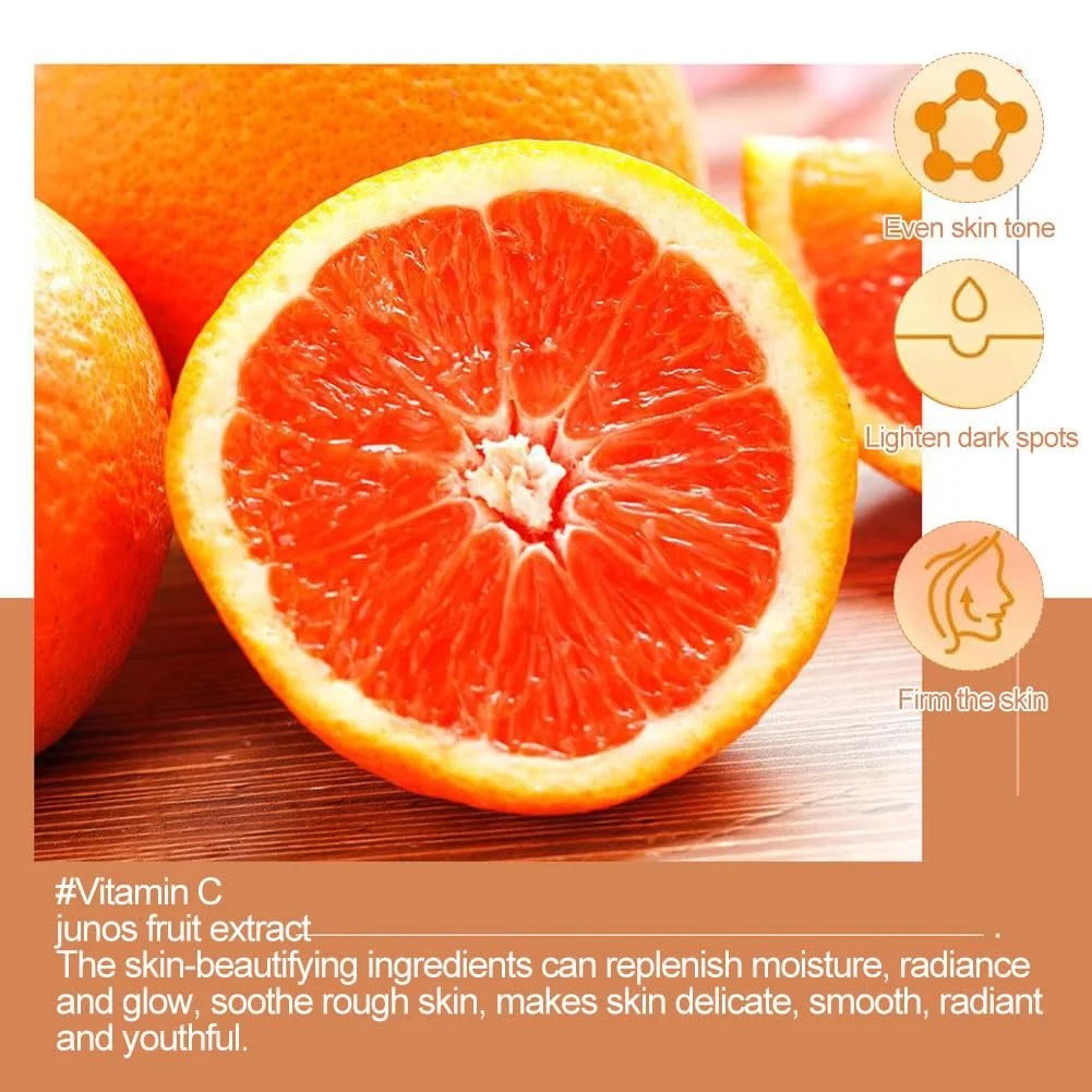 Набір для догляду за шкірою з вітаміном C, для освітлення шкіри, набір для зволоження обличчя для жінок, 29 предметів, фото №5 Набір для догляду за шкірою з вітаміном C, для освітлення шкіри, набір для зволоження обличчя для жінок, 29 предметів, фото №5