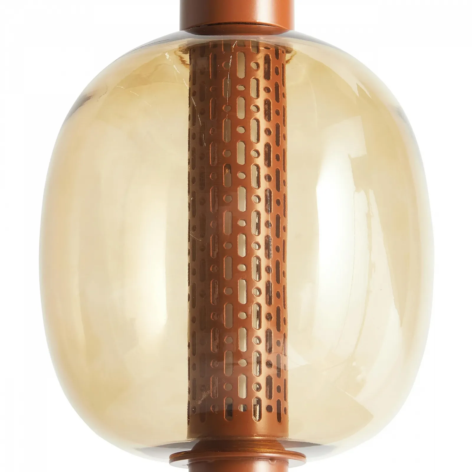 Настільна лампа LED Beliani Pulangi Металева Акумуляторна Бездротова з димером Коричнева, фото №5