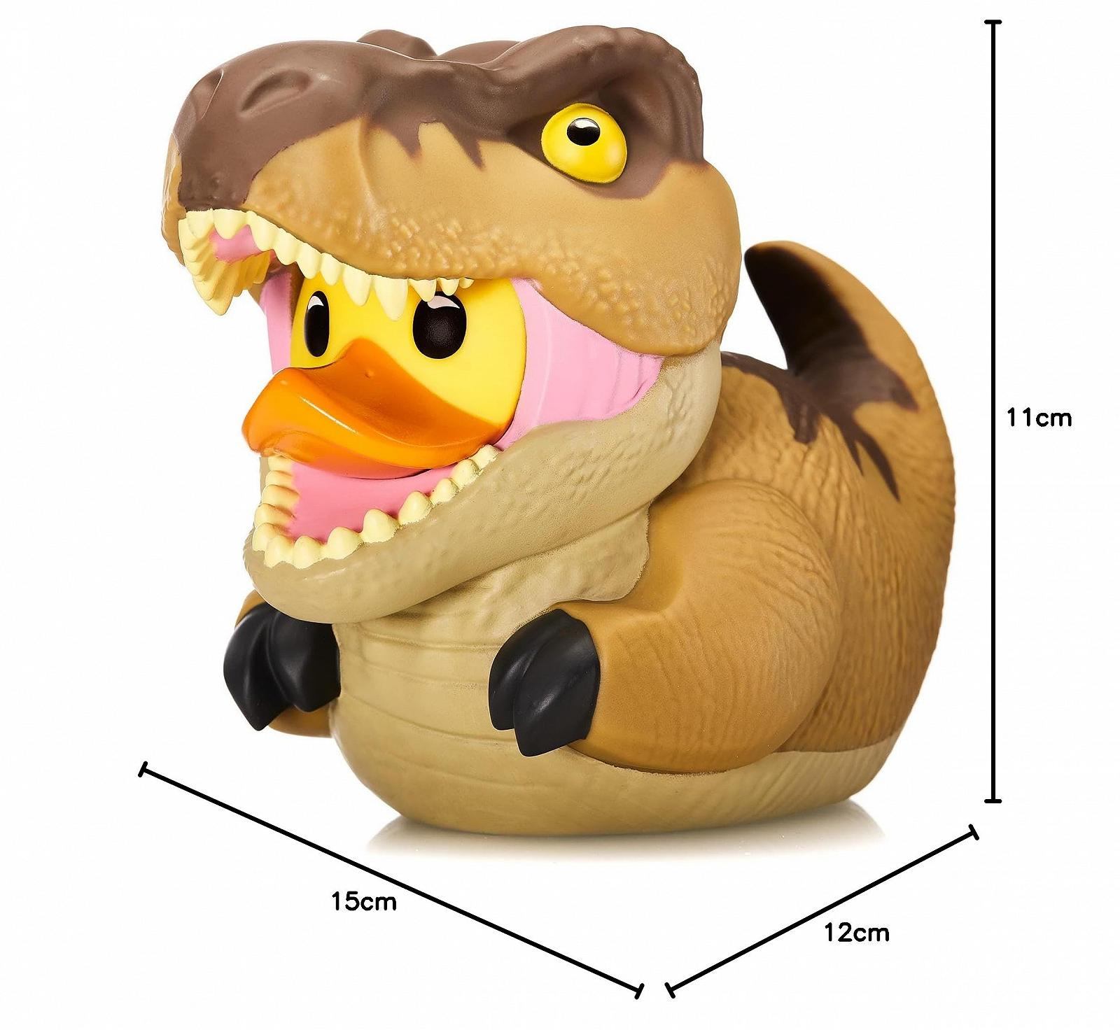 Фігурка гумової качки T-Rex Jurassic World Rebirth Collectible Vinyl TUBBZ Box Edition, фото №7