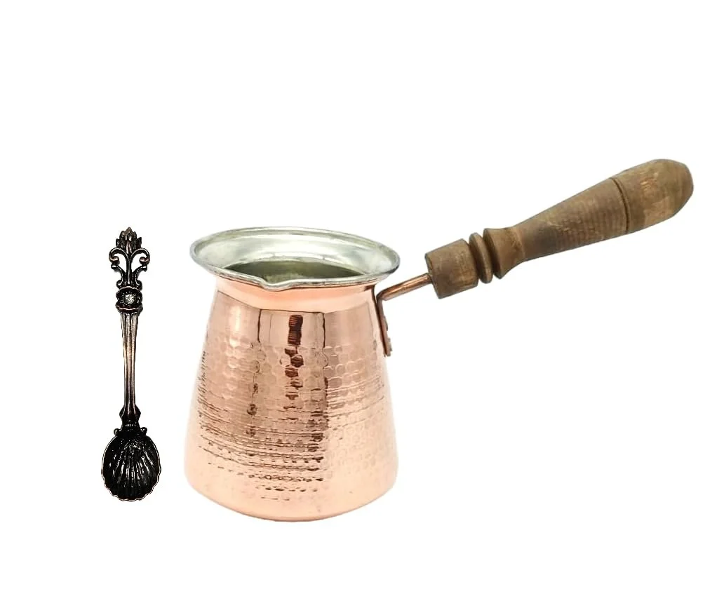 Турка Leo Design Cezve Ibrik Briki Мідна Ручної роботи на 2-8 горнятка, фото №1