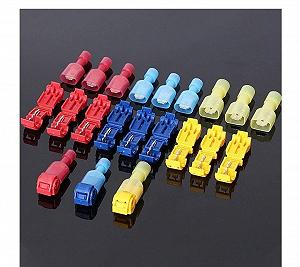 Набор клемм обжимных с изоляцией T-образные для быстрого монтажа TiP 30 шт 15 комплектов (546455234) synthetic.ua - Фото 1