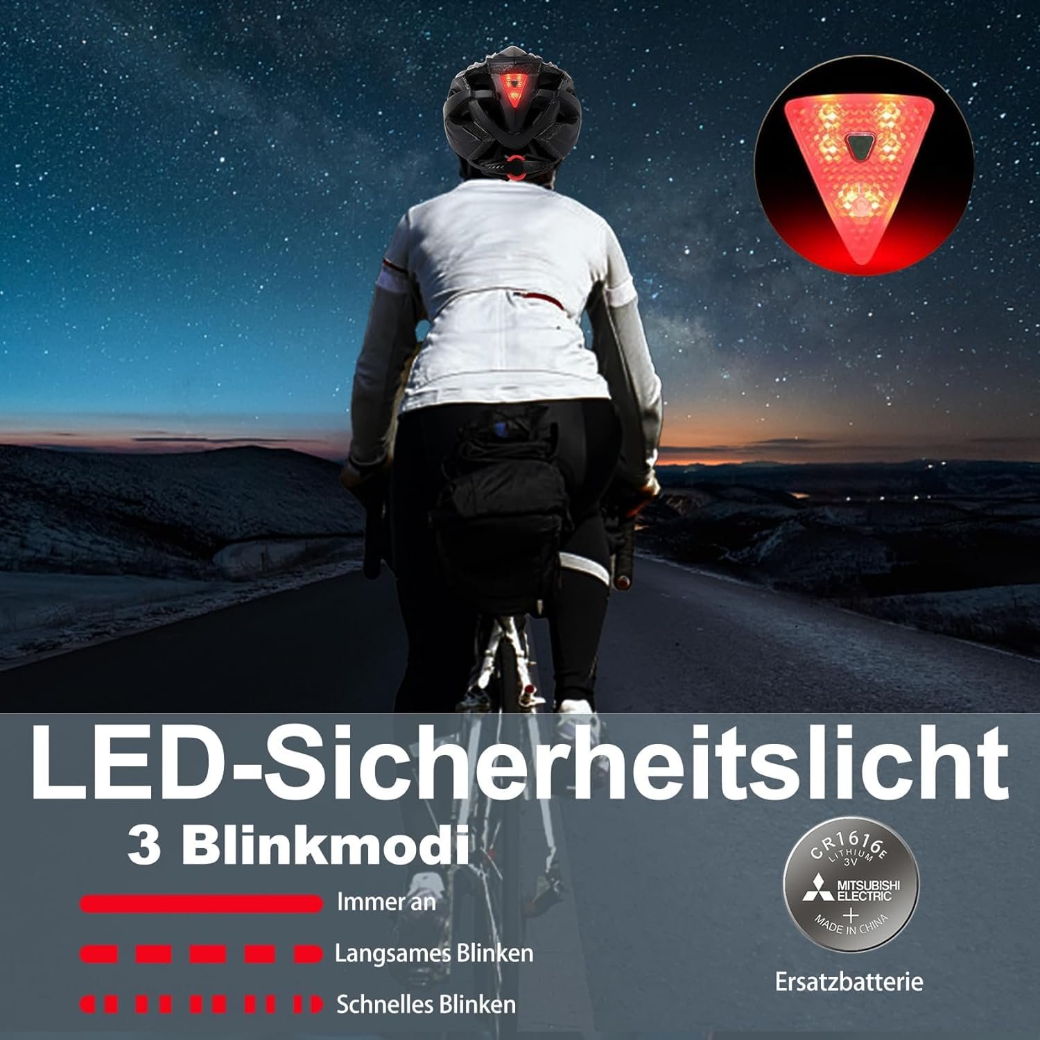 Велосипедний шолом Kinglead з LED підсвічуванням, чорно-білий, фото №3