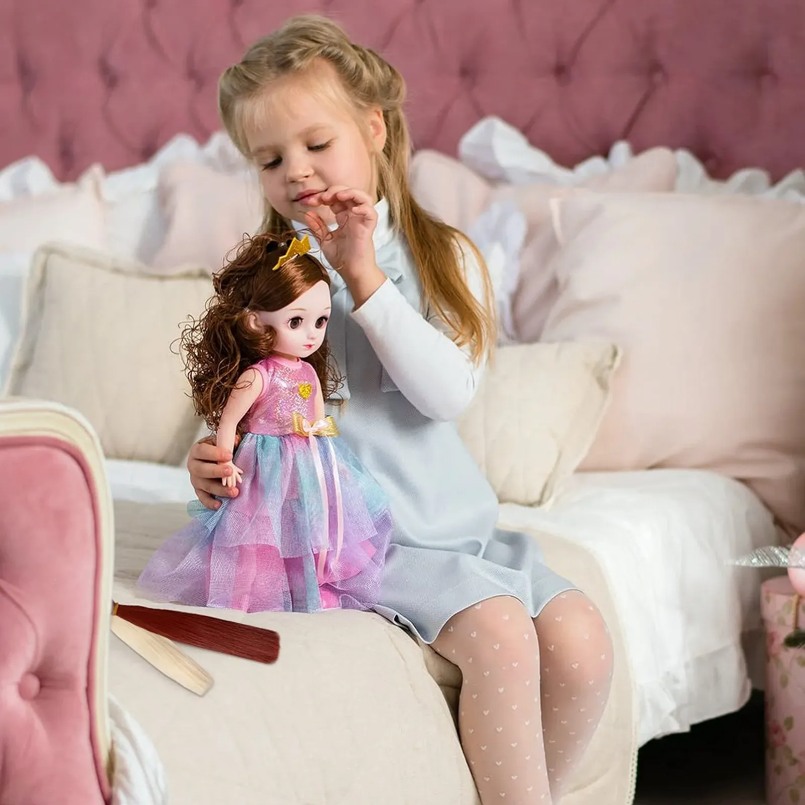 Волосся jojofuny 6 шт Синтетичне для ляльок, фото №7 Волосся jojofuny 6 шт Синтетичне для ляльок, фото №7