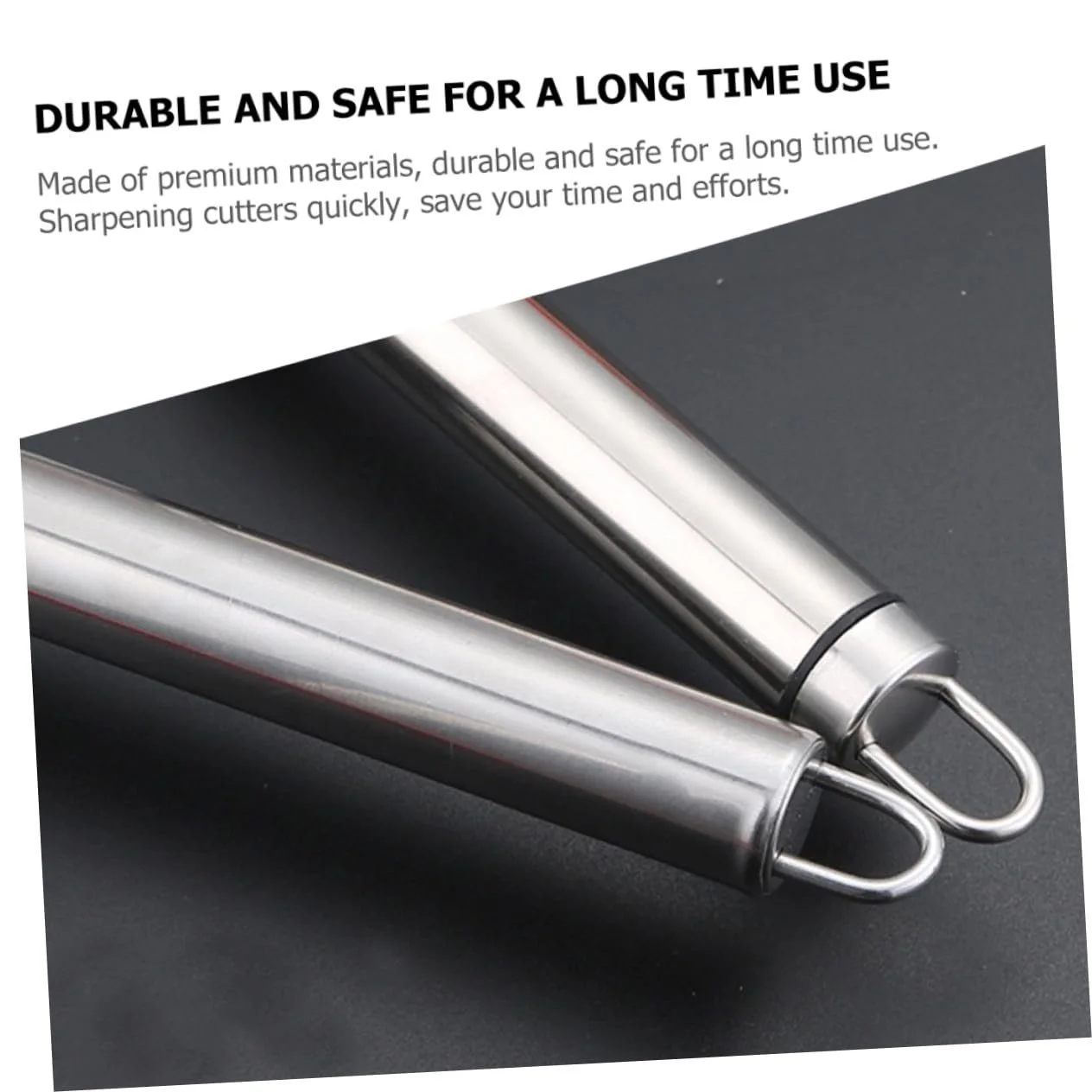 Точило для ножів VILLCASE з нержавіючої сталі компактне із закругленими краями, фото №8