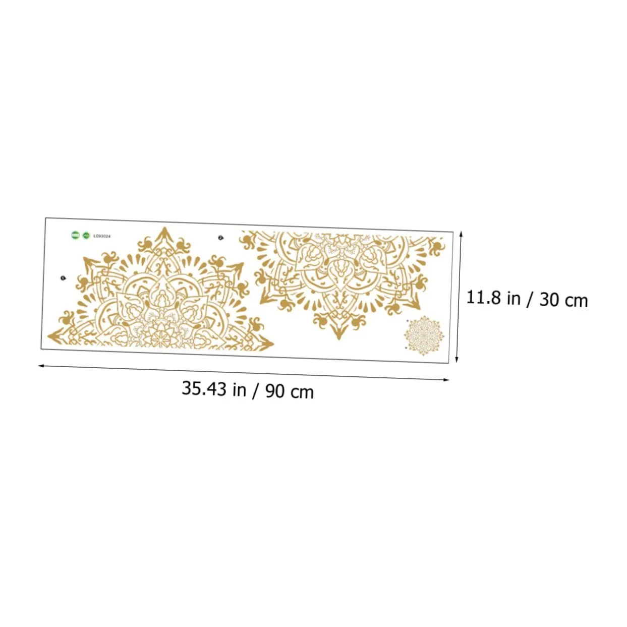 Наклейки на стіну Golden Mandala 2 шт. ПВХ Золотисті, фото №4 Наклейки на стіну Golden Mandala 2 шт. ПВХ Золотисті, фото №4