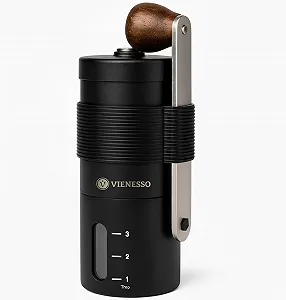 Ручная кофемолка VIENESSO с конической шлифовальной машиной из нержавеющей стали с 24 уровнями помола - Фото 1
