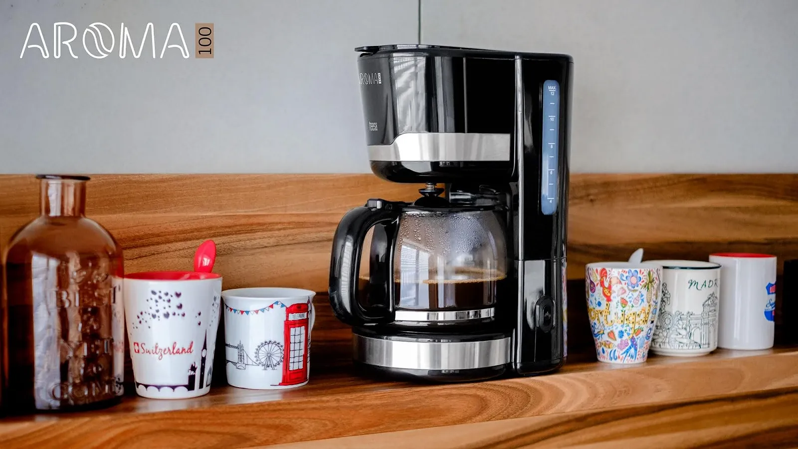 Кофеварка фильтрационная Teesa TSA4006 Aroma 100 со стеклянным кувшином черная, фото №9