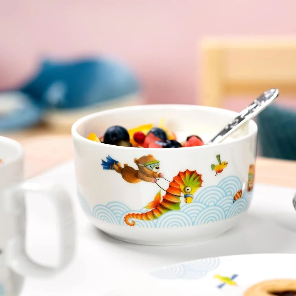 Миска для хлопьев Villeroy & Boch Happy as a Bear, 440 мл, премиальный фарфор, фото №4