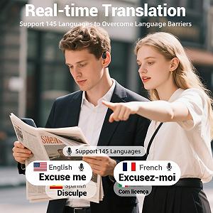 Навушники-перекладачі AI 4-в-1, Bluetooth 5.4, для вивчення synthetic.ua - Фото 1