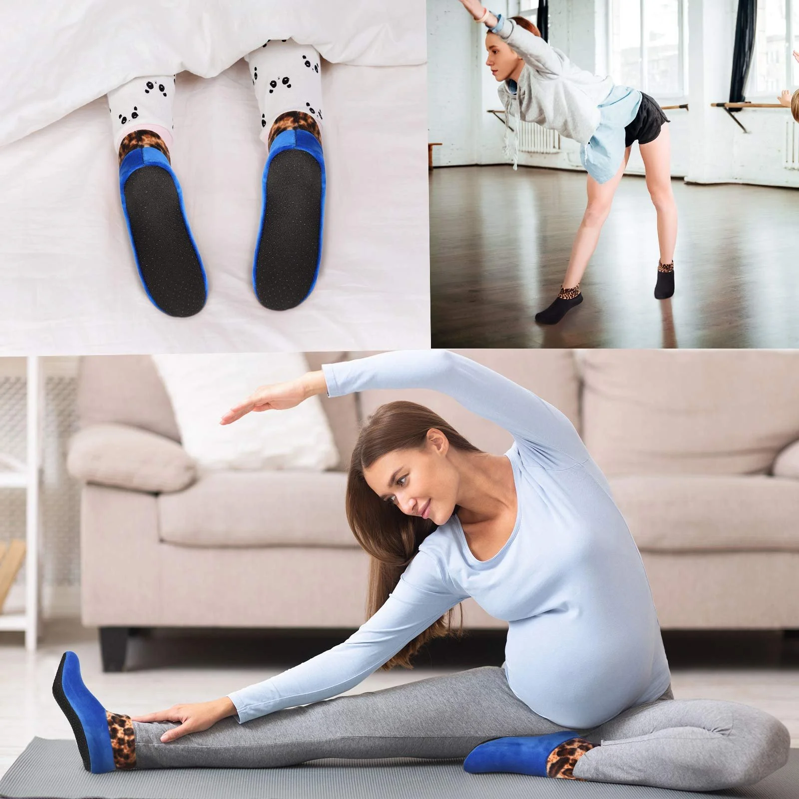 Шкарпетки Термо Fleece з Леопардовим Візерунком Non-Slip 4 пари, фото №6