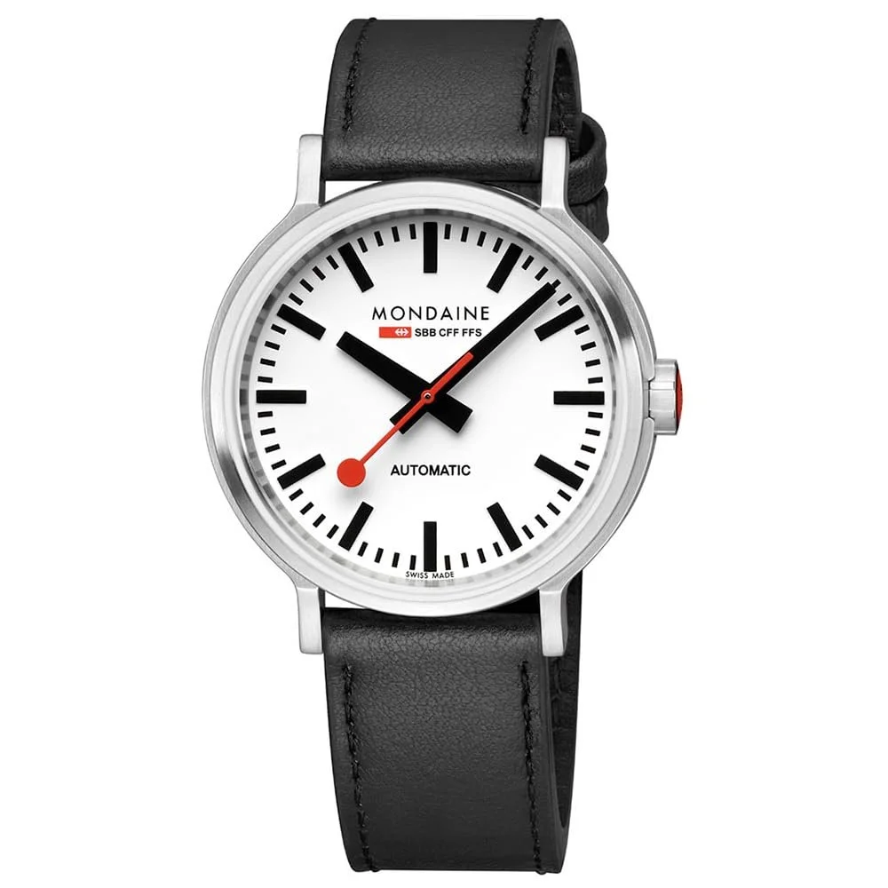 Часы Mondaine Automatic MST.4161B.LBV, аналоговые, мужские, с кожаным ремешком, фото №1 Часы Mondaine Automatic MST.4161B.LBV, аналоговые, мужские, с кожаным ремешком, фото №1