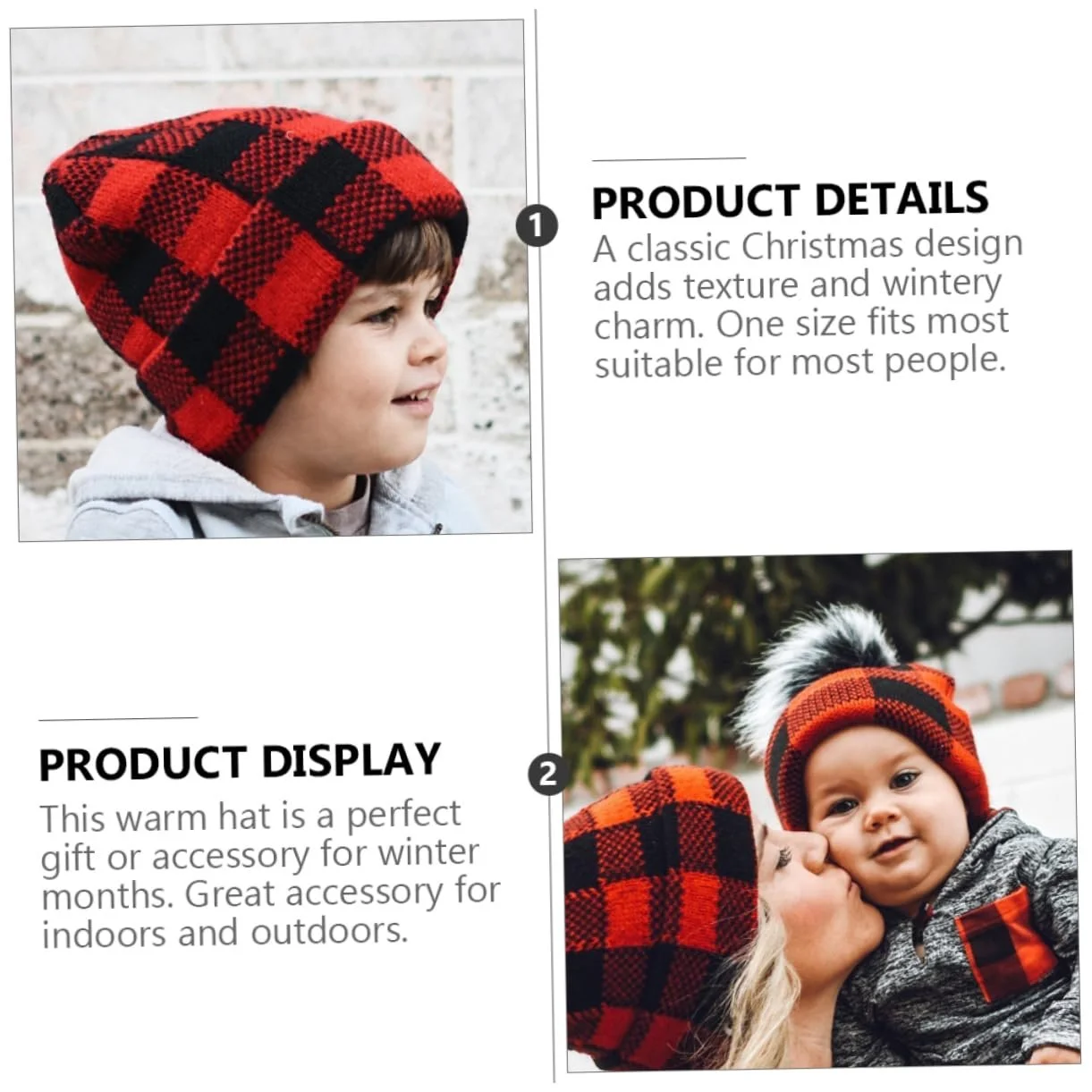 Комплект шапок (3 шт.) Дитяча зимова, фото №5