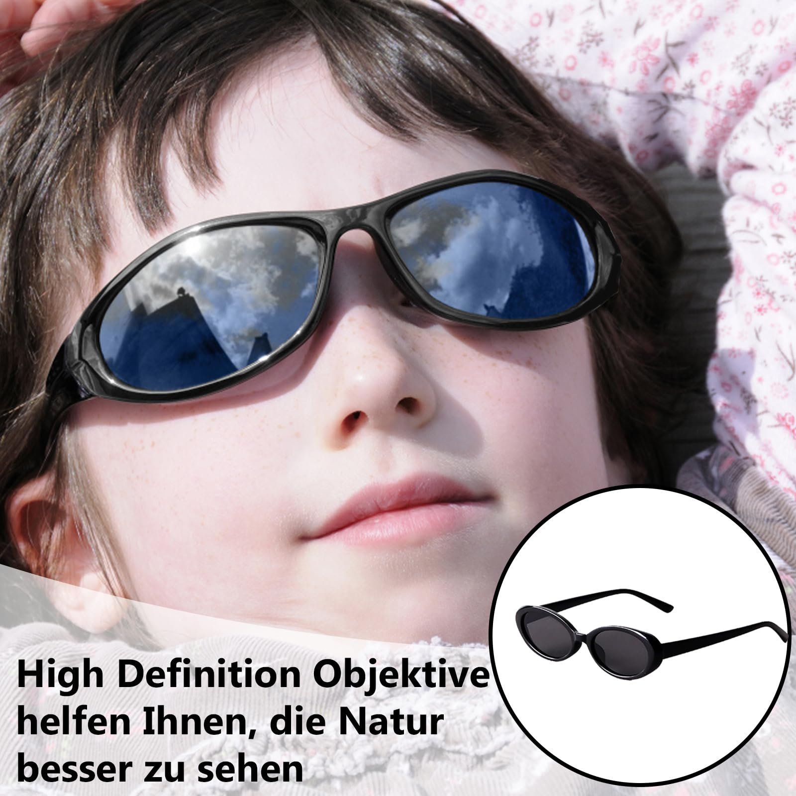 Набір 2 шт. Овальні жіночі сонцезахисні окуляри UV400, чорні та з леопардовим принтом, фото №6