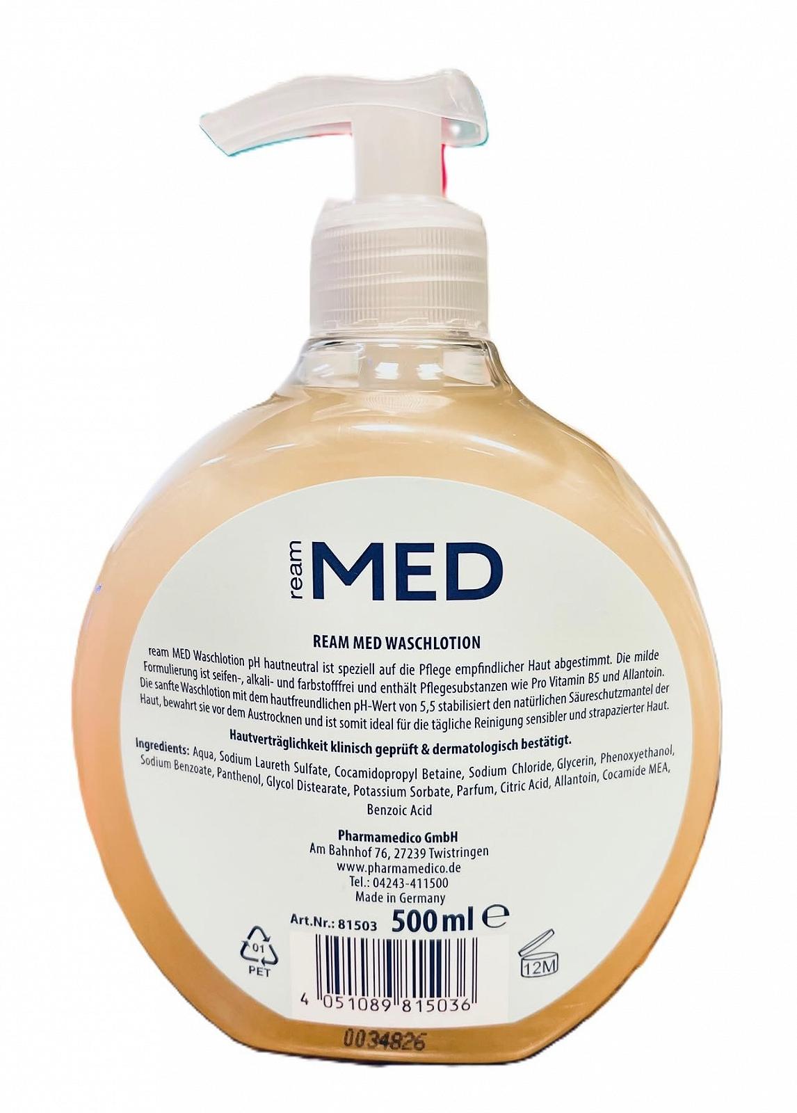 Лосьйон для миття Ream Med Sensitive Skin PH Neutral 2 x 500 мл, фото №2